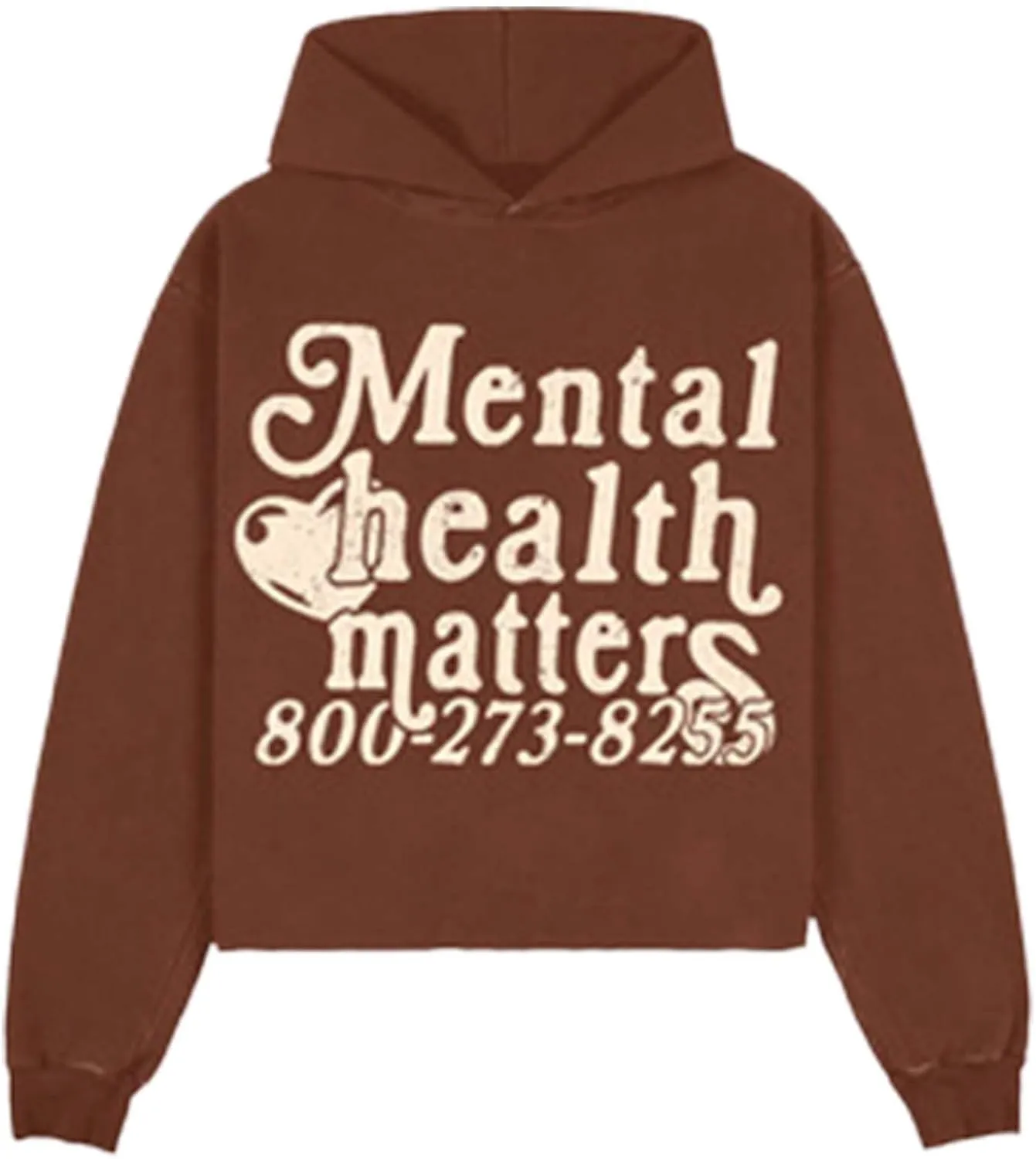 Unisex Y2k Grunge Hoodies Mental Health Print Casual Streetwear Hoodies Gothic Retro Y2k Harajuku Women Men Hoodies