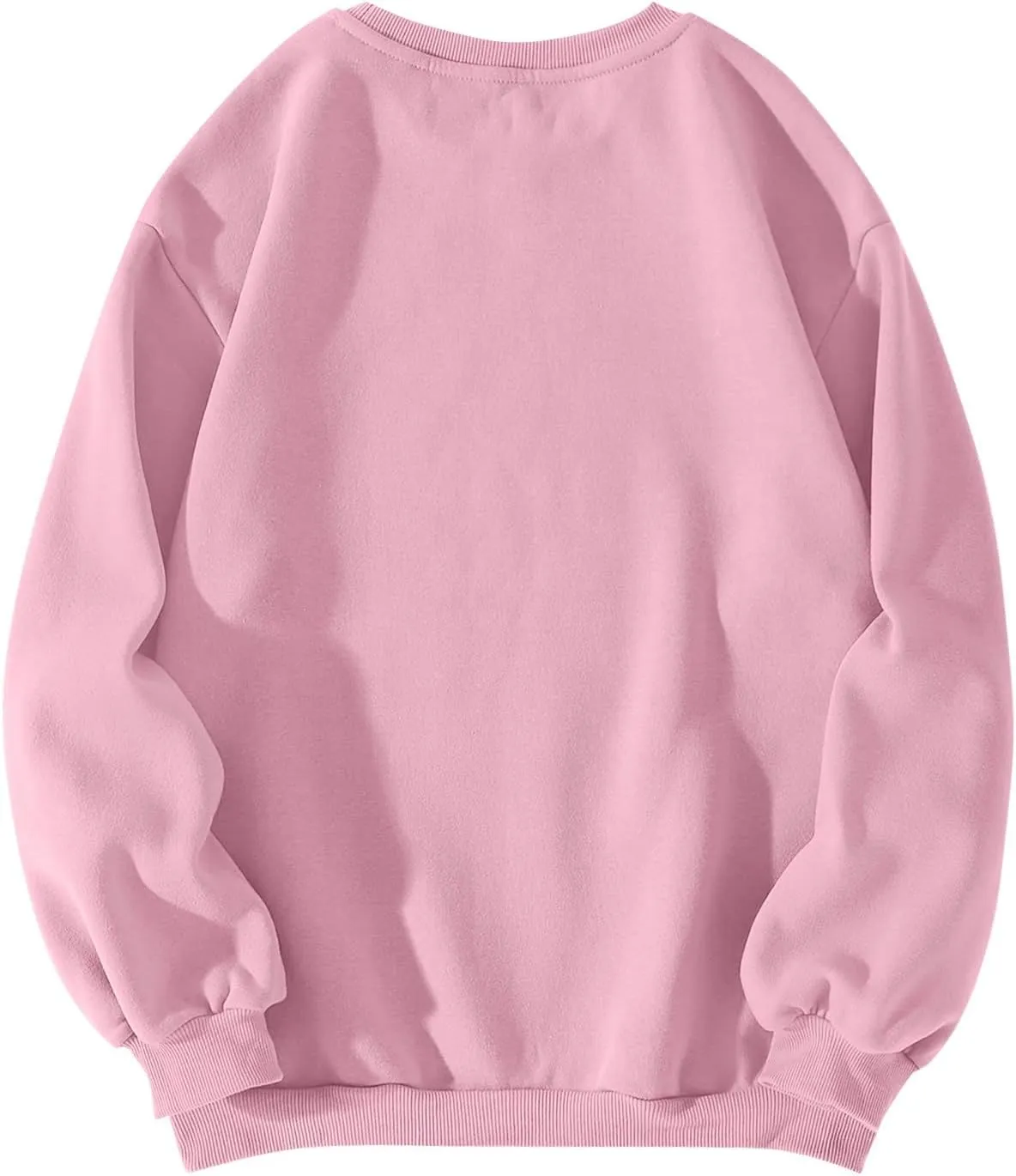 Valentines Sweatshirts for Women Crewneck Comfy Cute Oversized Sweatshirt Baggy Drop Shoulder Cotton Fleece Pullover