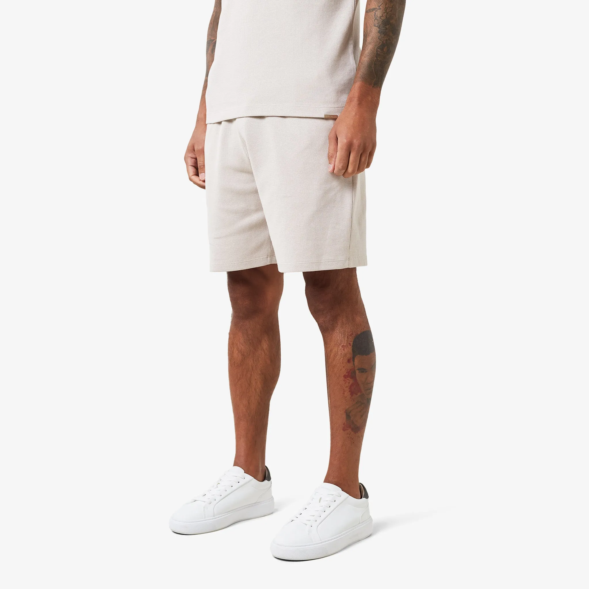Waffle Twinset | Stone