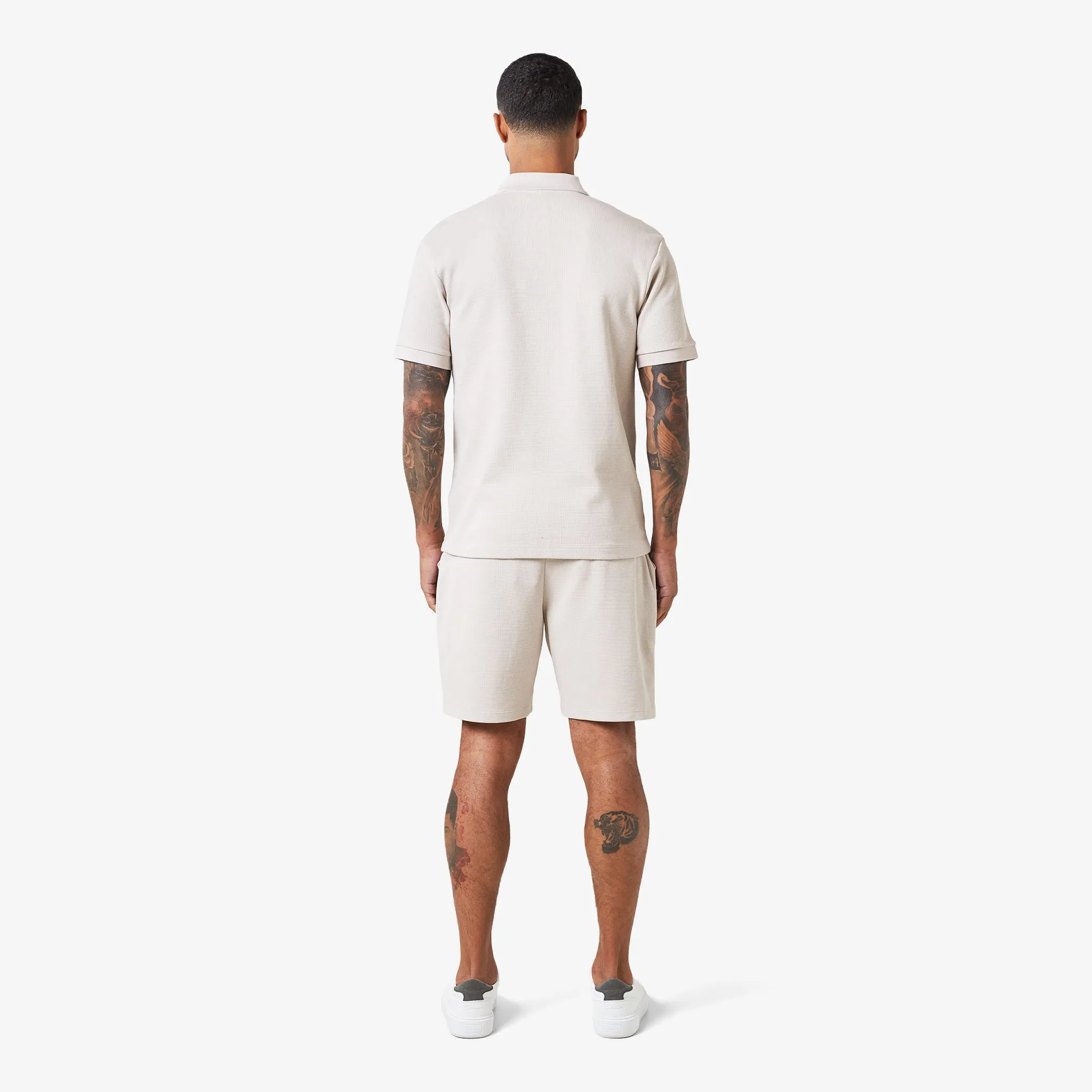 Waffle Twinset | Stone