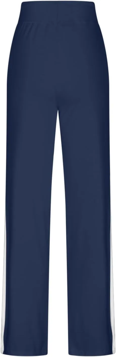Women Comfy Soft Modal Pajama Pants Wide Leg Drawstring High Waist Stretchy Yoga Trouser Striped Casual Lounge Pant