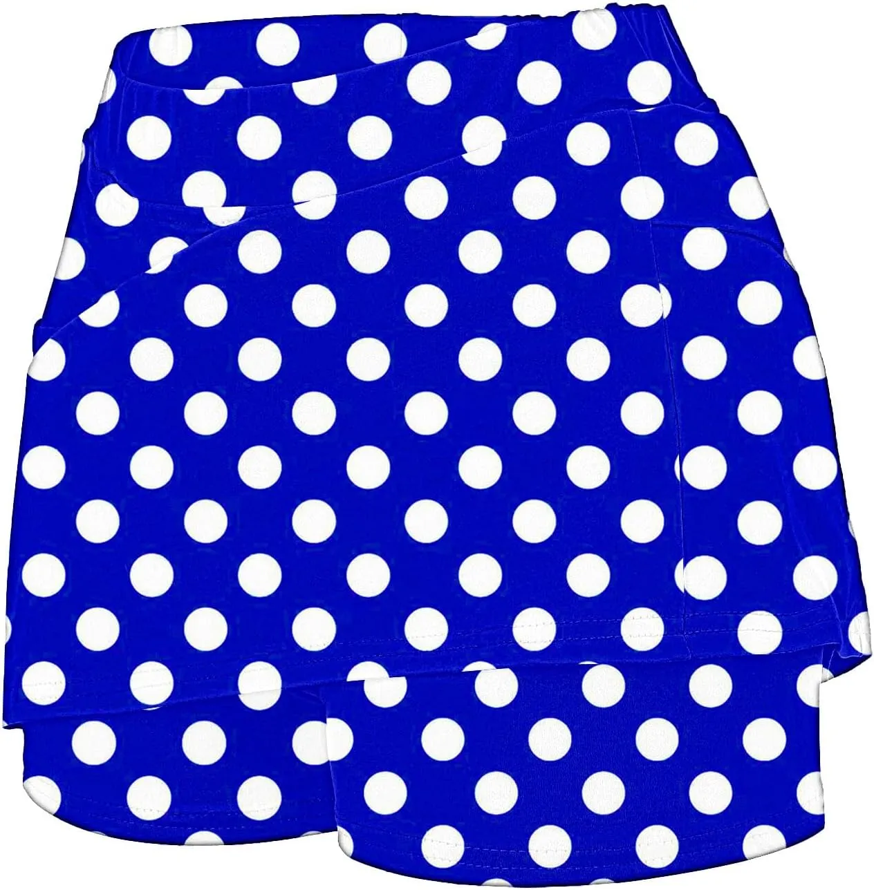 Womens Athletic Skorts with Pockets,High Waisted Tennis Skorts Polka Dot Print Golf Yoga Culottes Shorts Skirt
