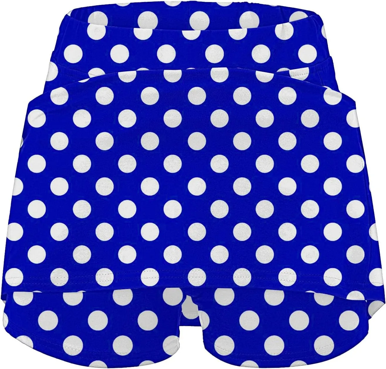 Womens Athletic Skorts with Pockets,High Waisted Tennis Skorts Polka Dot Print Golf Yoga Culottes Shorts Skirt