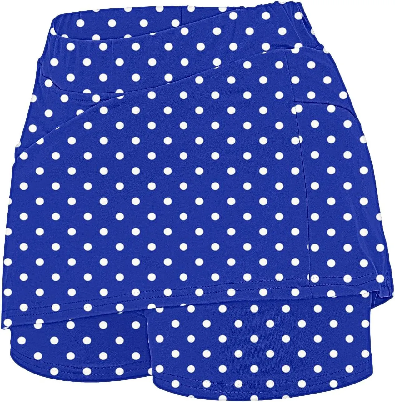Womens Athletic Skorts with Pockets,High Waisted Tennis Skorts Polka Dot Print Golf Yoga Culottes Shorts Skirt
