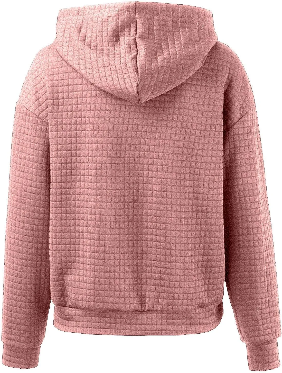 Women's Casual Oversized Hoodies Color Block Long Sleeve Drawstring Sweatshirt Solid Loose Pullover Tops with Pocket