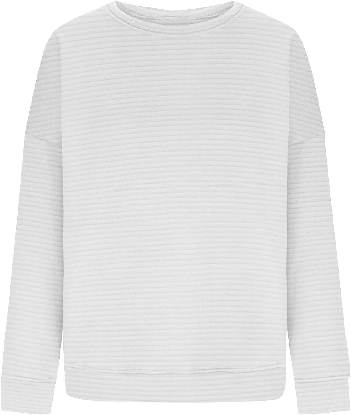 Women's Fashion Hoodies & Sweatshirts 2024 Oversized Long Sleeve Textured Sweatshirt Loose Fall Teen Girls Outfits