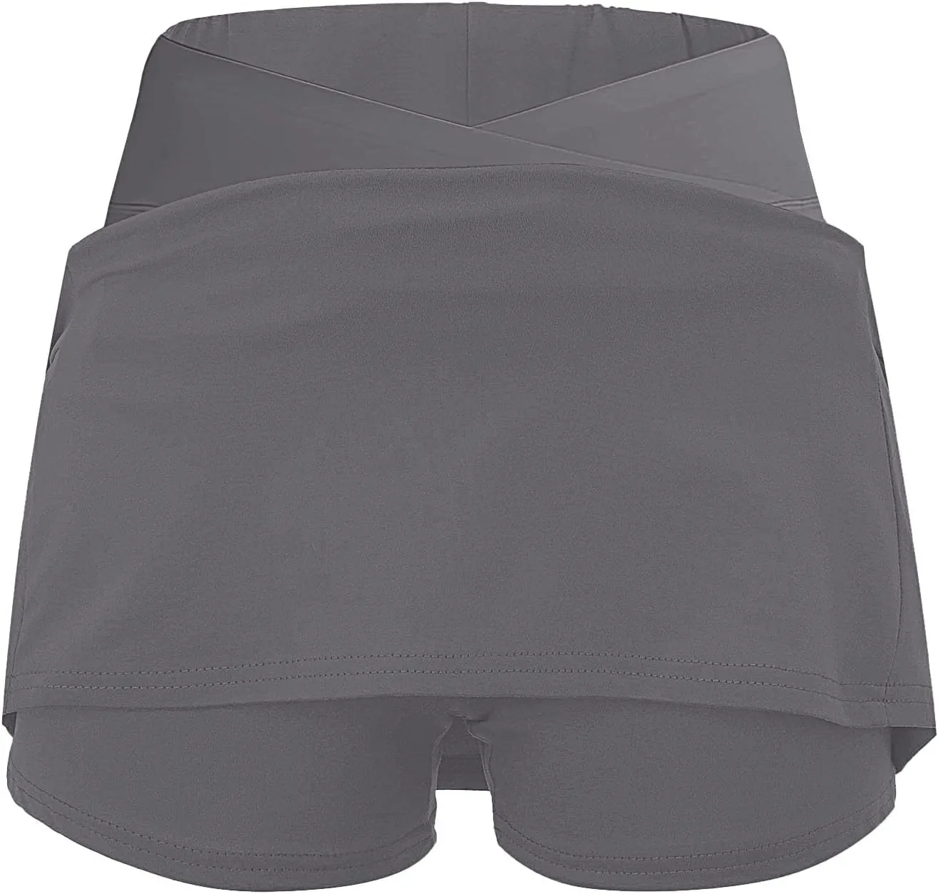 Womens Golf Pleated Tennis Skirts Solid Color Style Culottes Skinny Mid Waisted Athletic Sport Fashion Short Skirts