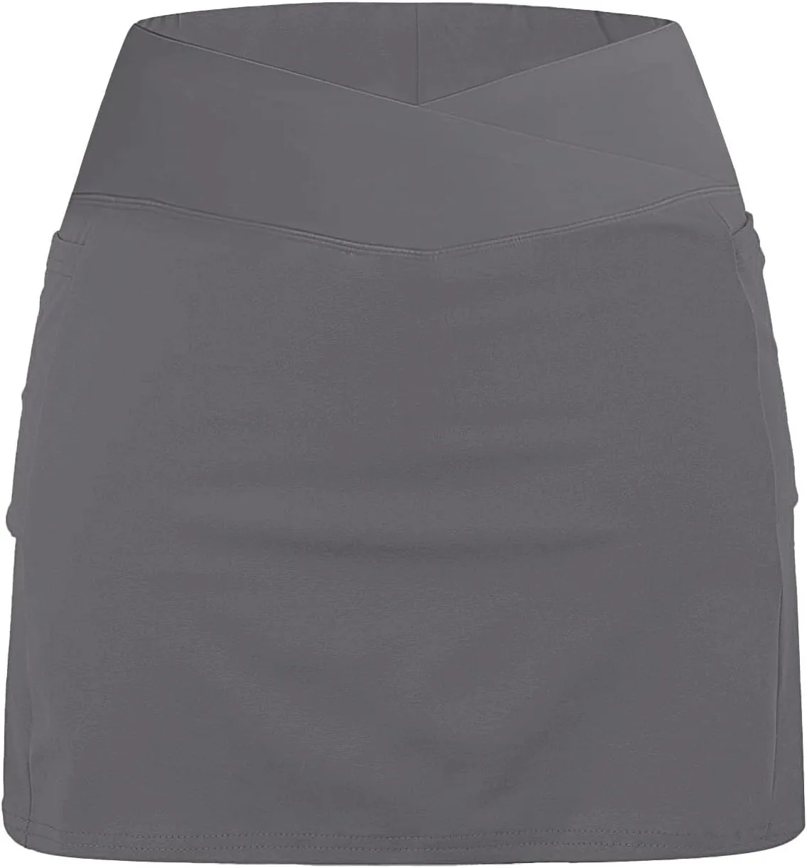 Womens Golf Pleated Tennis Skirts Solid Color Style Culottes Skinny Mid Waisted Athletic Sport Fashion Short Skirts