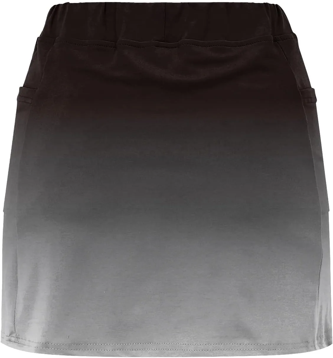 Womens Gradient Athletic Pantskirt 2024 Summer Fashionable Double Layer Safety Shorts Pants Mid Waisted Tennis Yoga Culottes