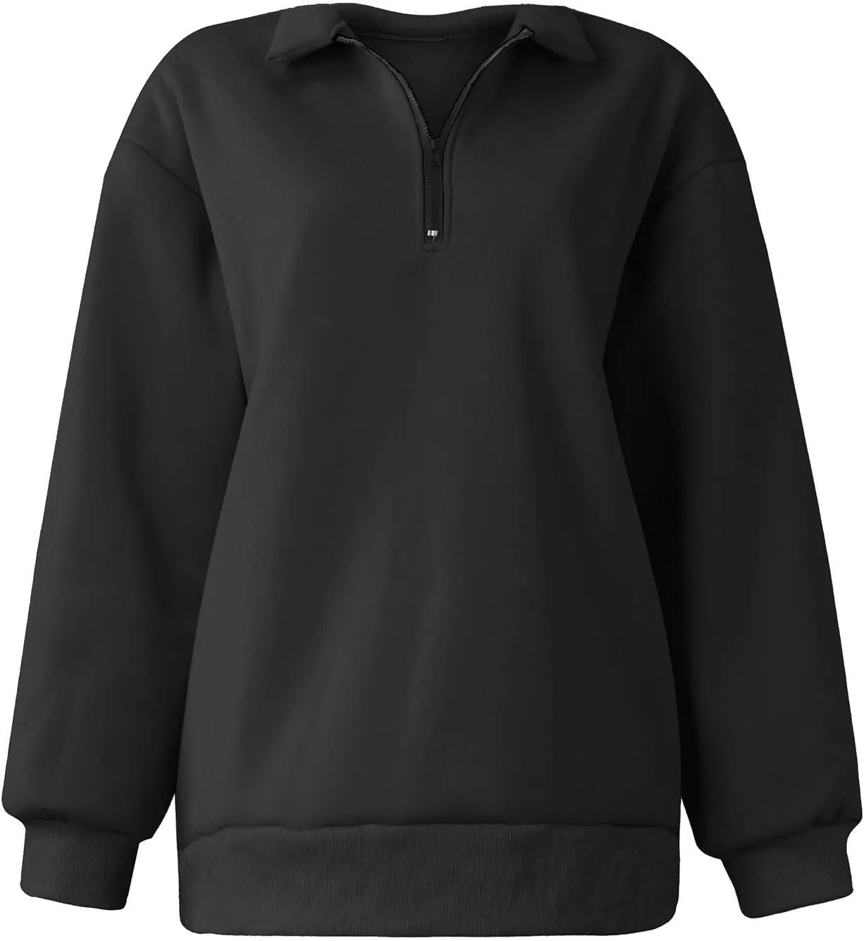 Womens Half Zip Pullover Oversized Sweatshirts Hoodies Fall Fashion Outfits 2024 Y2k Clothes