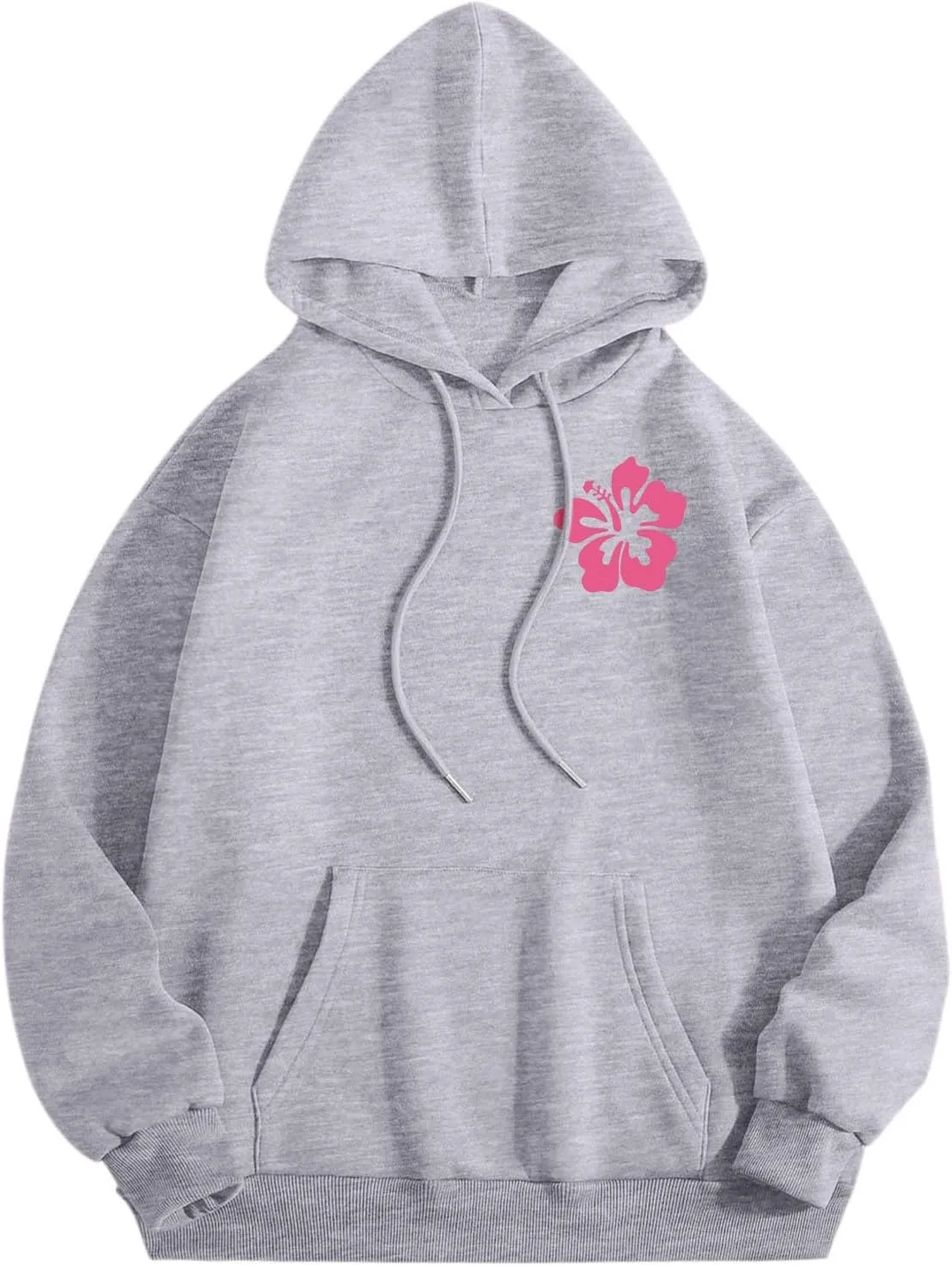 Women's Oversized Cute Hoodies Preppy Y2K Graphic Long Sleeved Sweatshirt for Teen Girls Pullover Tops with Pockets