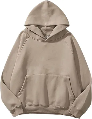 Womens Oversized Hoodies Long Sleeve Plain Sweatshirts With Pockets Winter Cute Pullover 2024 Fashion Tops