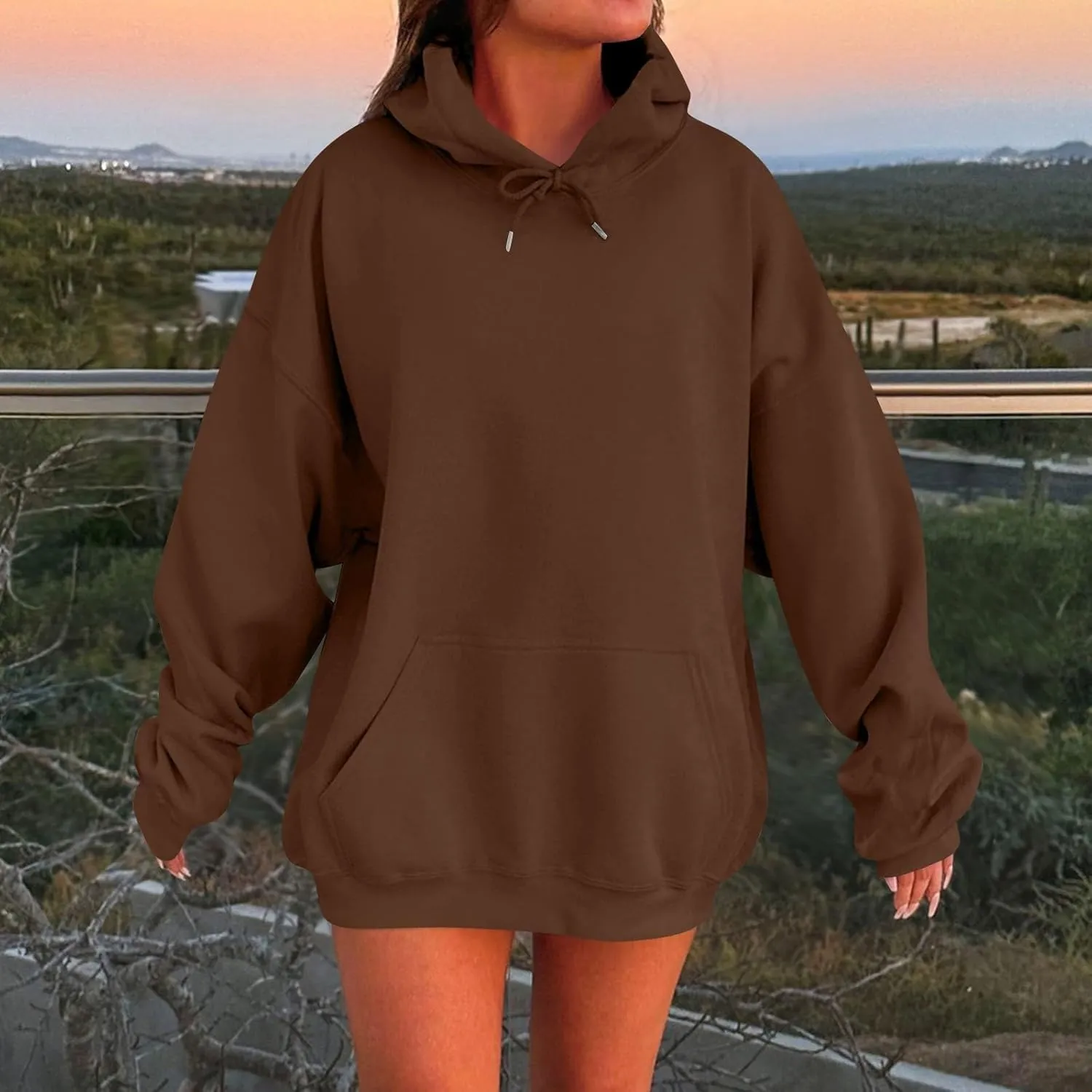 Womens Oversized Hoodies Winter Cotton Sweatshirts Pullover 2024 Fashion Tops Trendy Women Graphic Hoodies