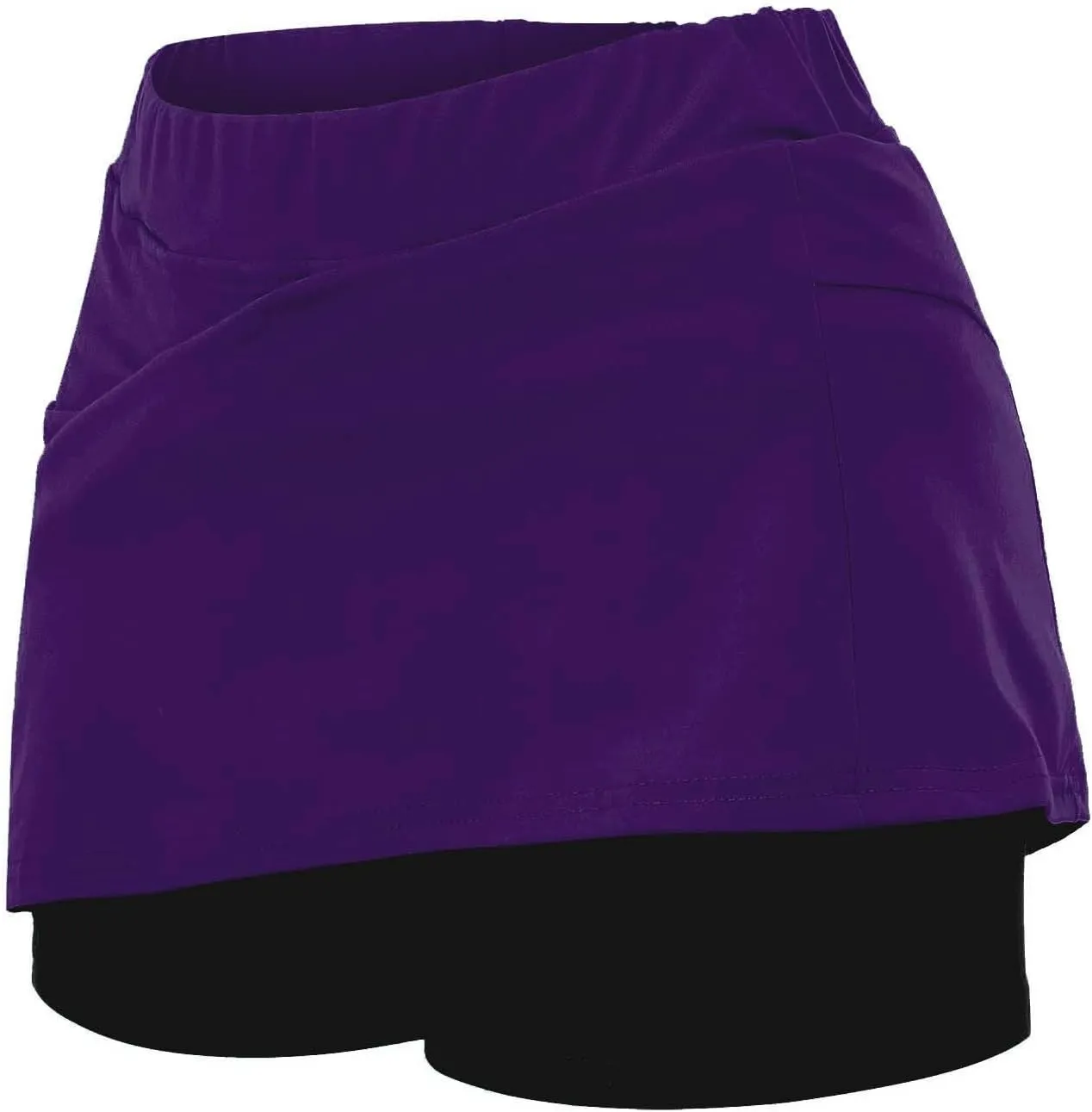 Womens Skorts with Pockets, Tummy Control High Waisted Athletic Sports Shorts Skirts Solid Tennis Yoga Gym Culottes