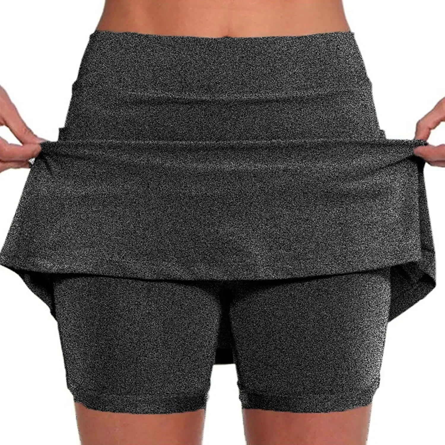 Womens Skorts with Pockets Tummy Control Plus Size Skorts for Women High Waist Athletic Sports Pants Skirt Casual Shorts