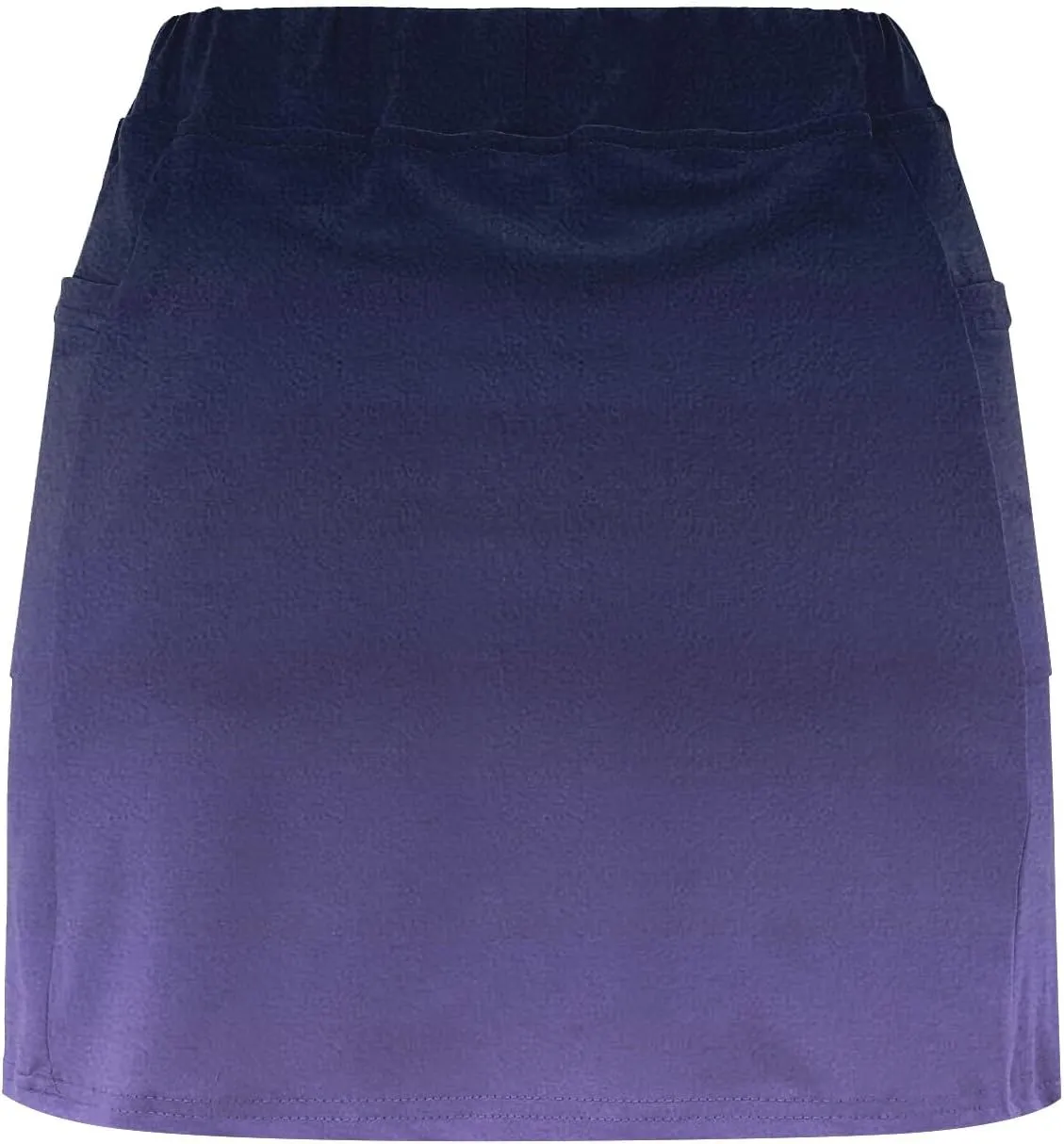 Womens Summer Athletic Culottes 2024 Fashionable Gradient Color Mid Waisted Shorts Pants Double Layer Tennis Yoga Pantskirts
