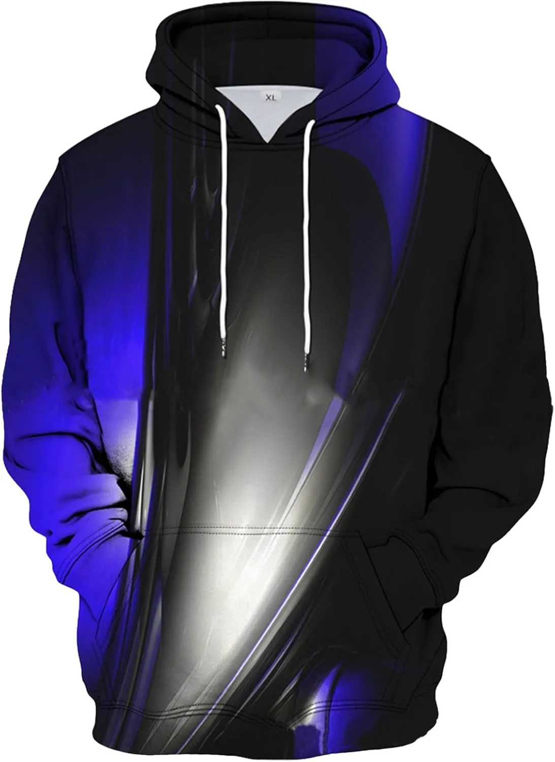XIAXOGOOL Men's Athletic Hoodies Big Tall 3D Graphic Hooded Sweatshrit For Men Women Unisex Casual Funny Long Sleeve Pullover