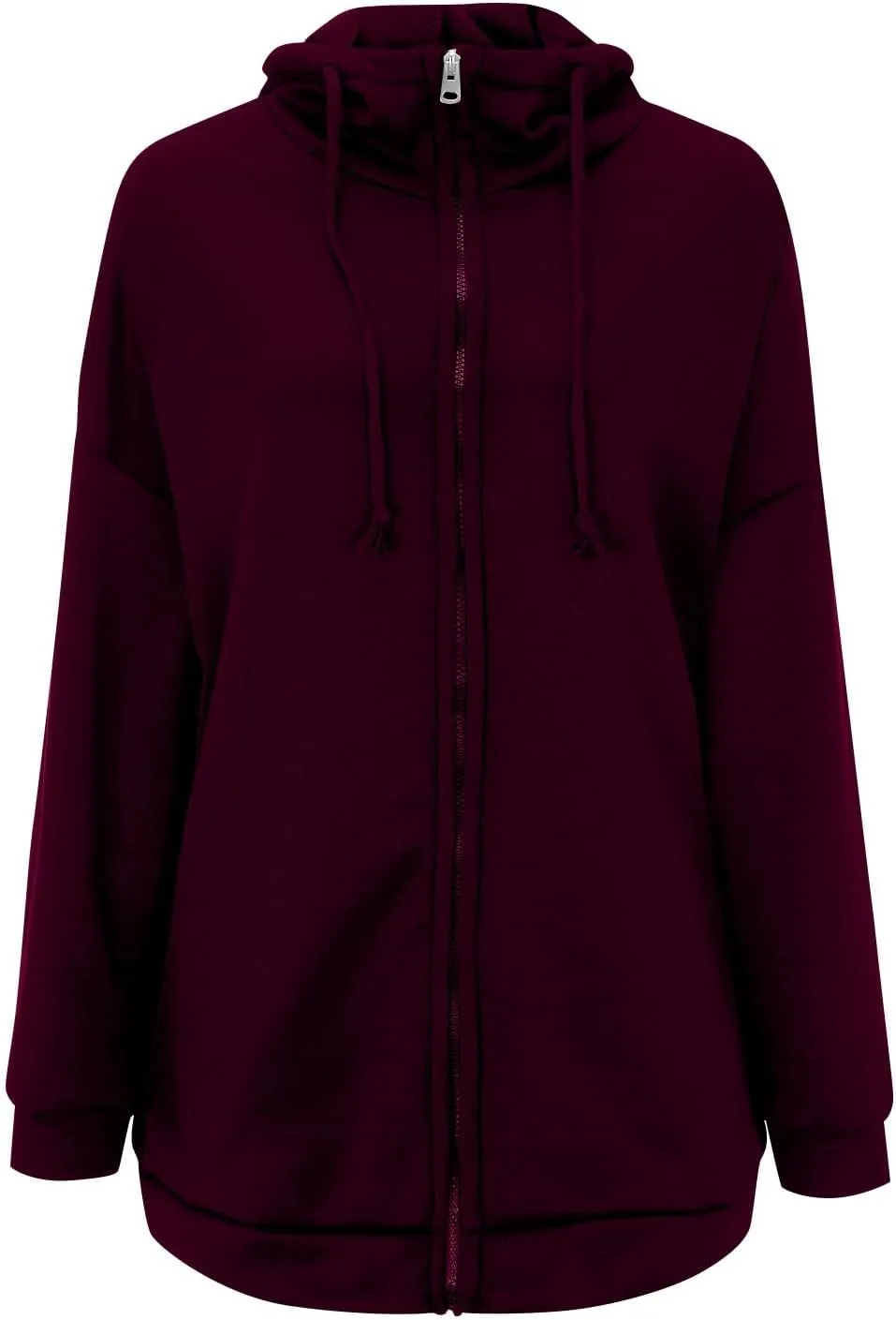 Zip Up Hoodie Women Fashion Tunic Hoodies Winter Fleece Pullover Hoodies 2024 Fall Long Jackets with Pockets