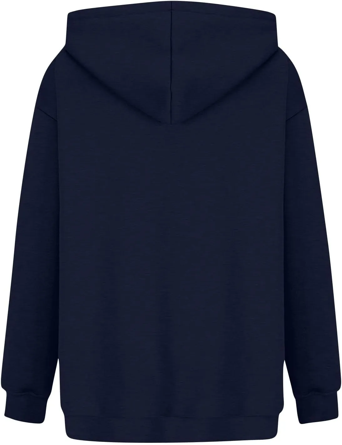 Zip Up Hoodies for Women 2024 Fall Long Sleeve Solid Color Sweatshirt Oversized Hooded Crewneck Outwear with Pockets