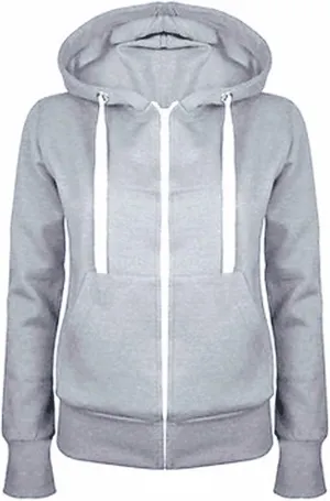 Zip Up Hoodies for Women Basic Lightweight Hoodie Long Sleeve Hooded Jacket Drawstring Sweatshirt Solid Color Hoodies